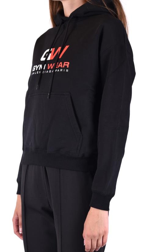  발렌시아가 후드 티셔츠 WLO 612959 TIVD4 1000 Black - BALENCIAGA