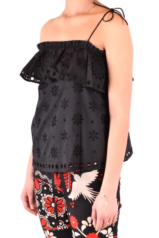  레드발렌티노 민소매 티셔츠 RR0AA00KPWH0NO Black - RED VALENTINO