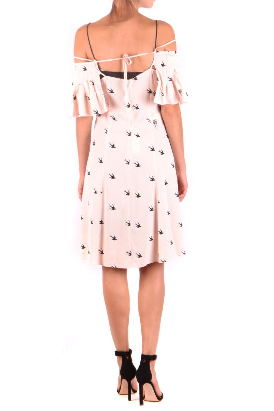  알렉산더 맥퀸 미디 원피스 UP59 2017 2018 1 1037 8E Pink - ALEXANDER MCQUEEN