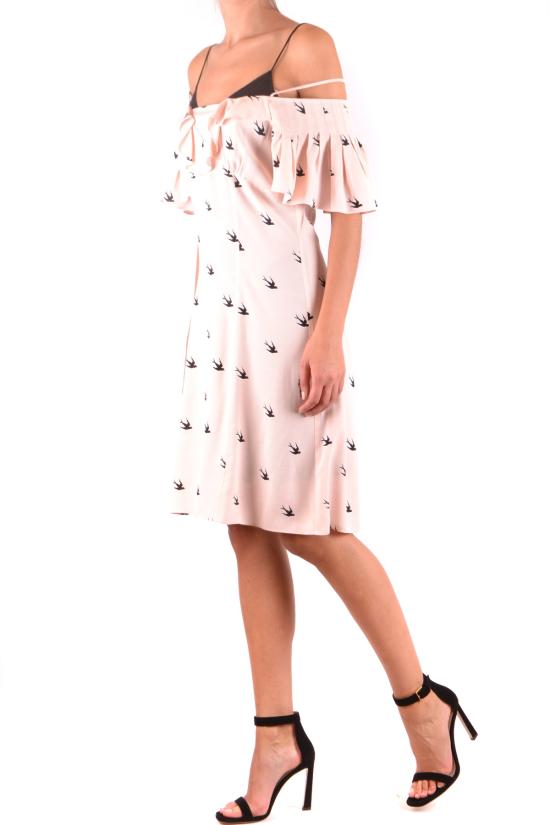  알렉산더 맥퀸 미디 원피스 UP59 2017 2018 1 1037 8E Pink - ALEXANDER MCQUEEN