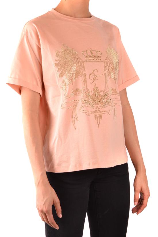  엘리자베타프랜치 반팔 티셔츠 MA05981E2V168 Pink - ELISABETTA FRANCHI
