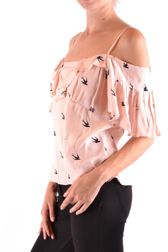  알렉산더 맥퀸 반팔 티셔츠 WL0 486568 Pink - ALEXANDER MCQUEEN