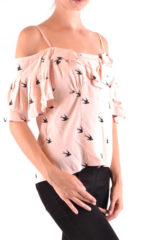  알렉산더 맥퀸 반팔 티셔츠 WL0 486568 Pink - ALEXANDER MCQUEEN