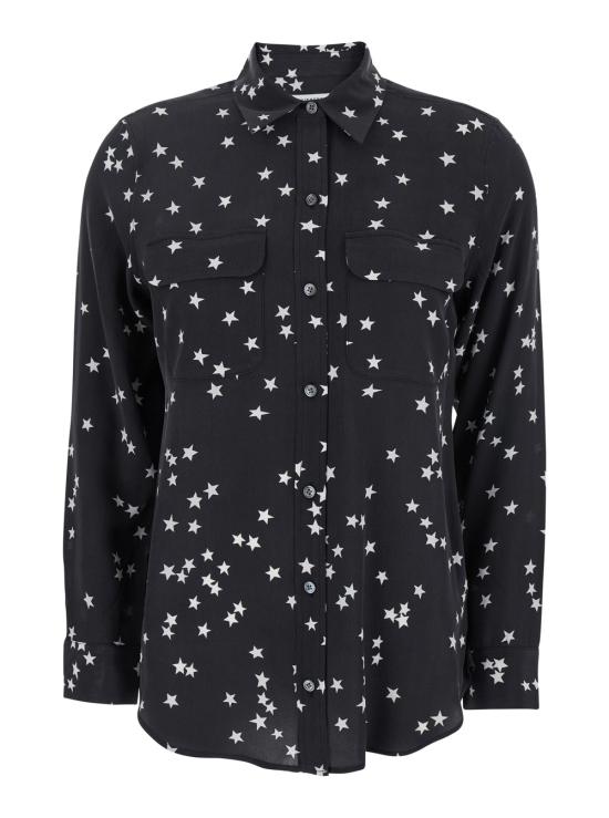 25SS 이큅먼트 블라우스/셔츠 Q157E231BLKBRWHT Black