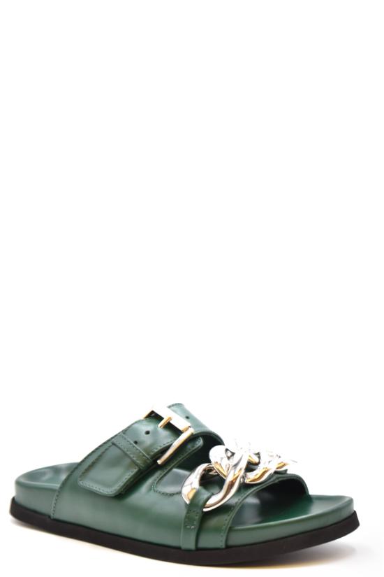  N�21 뮬/슬리퍼 21ECPXNV10155 EMERALD Green - N°21