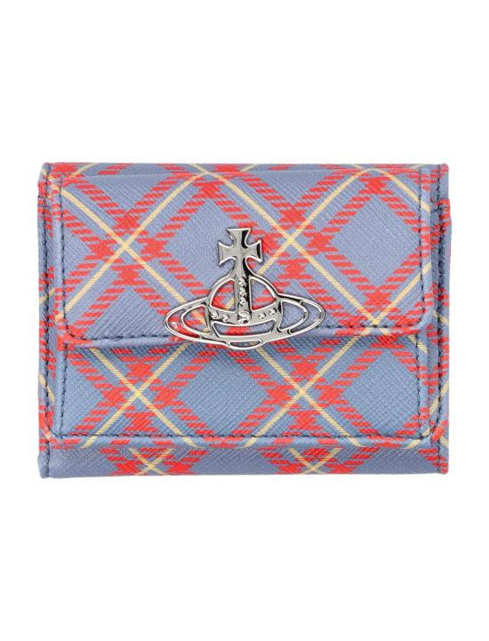 25SS 비비안웨스트우드 지갑 5115002UWS0022K302 BLUE ORANGE TARTAN DOM