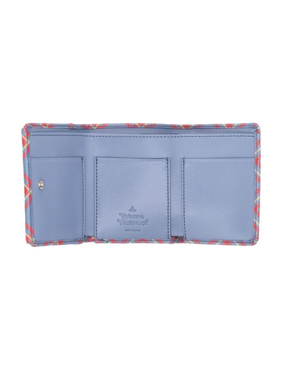 25SS 비비안웨스트우드 지갑 5115002UWS0022K302 BLUE ORANGE TARTAN DOM - VIVIENNE WESTWOOD