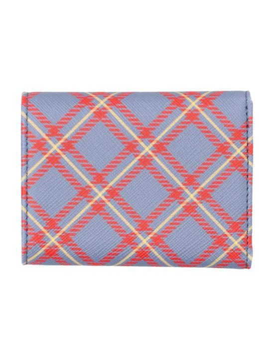 25SS 비비안웨스트우드 지갑 5115002UWS0022K302 BLUE ORANGE TARTAN DOM - VIVIENNE WESTWOOD