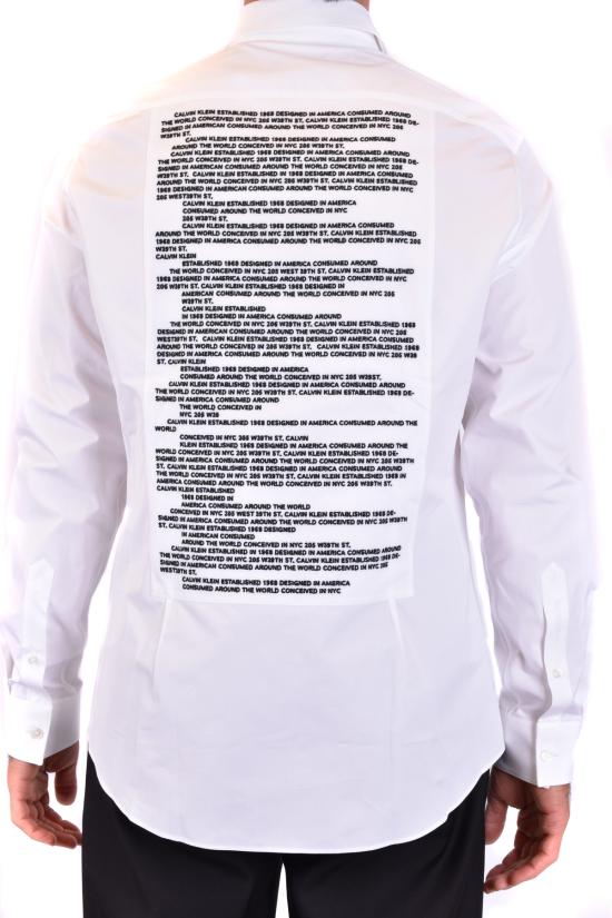  캘빈클라인 긴팔 셔츠 81MWTA80 C038 100 White - CALVIN KLEIN