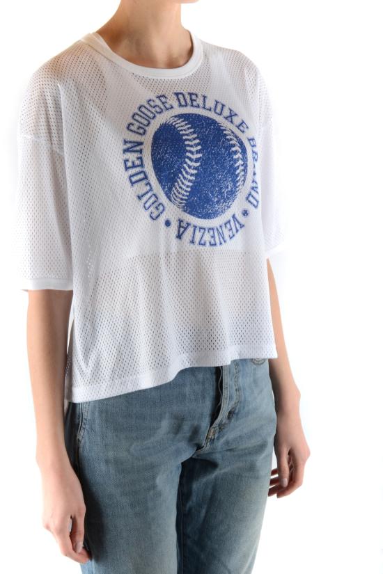  골든구스 반팔 티셔츠 G32WP022 A1 White - GOLDEN GOOSE