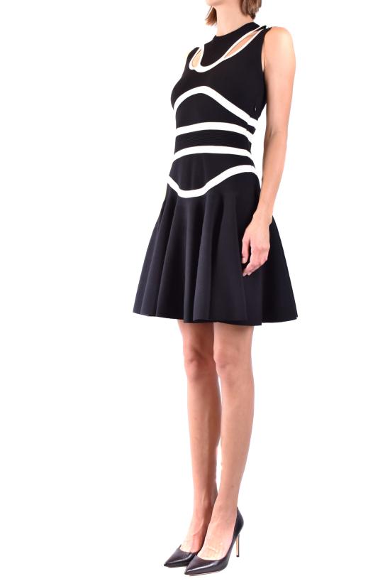  알렉산더 맥퀸 숏 원피스 WF2532094 Black - ALEXANDER MCQUEEN