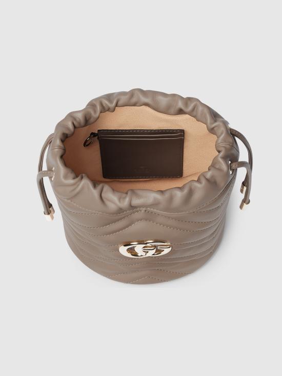  구찌 GG 마몽 미니 레더 버킷백 575163DTDHD1523 MARRONE DOM - GUCCI