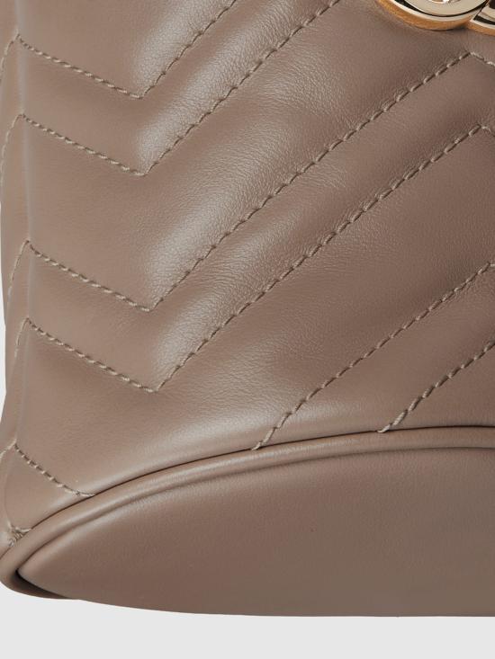  구찌 GG 마몽 미니 레더 버킷백 575163DTDHD1523 MARRONE DOM - GUCCI