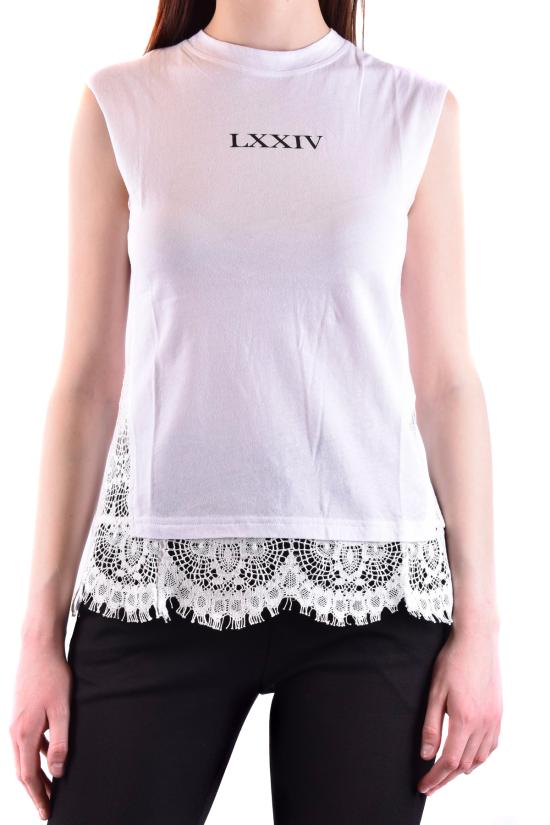  알렉산더 맥퀸 민소매 티셔츠 455552 RJC06 9002 White