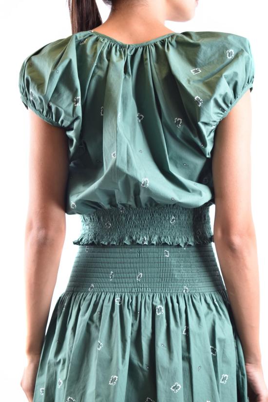  겐조 블라우스 2TO004 9I553 Green - KENZO