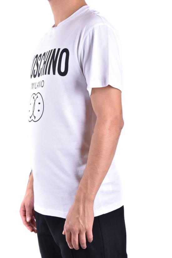  모스키노 반팔 티셔츠 J0725 70411001 White - MOSCHINO
