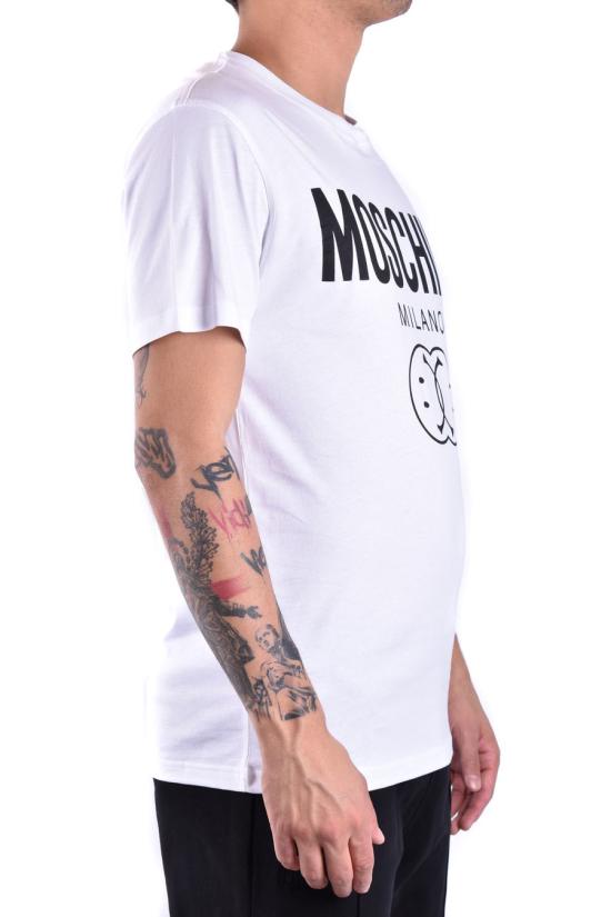  모스키노 반팔 티셔츠 J0725 70411001 White - MOSCHINO