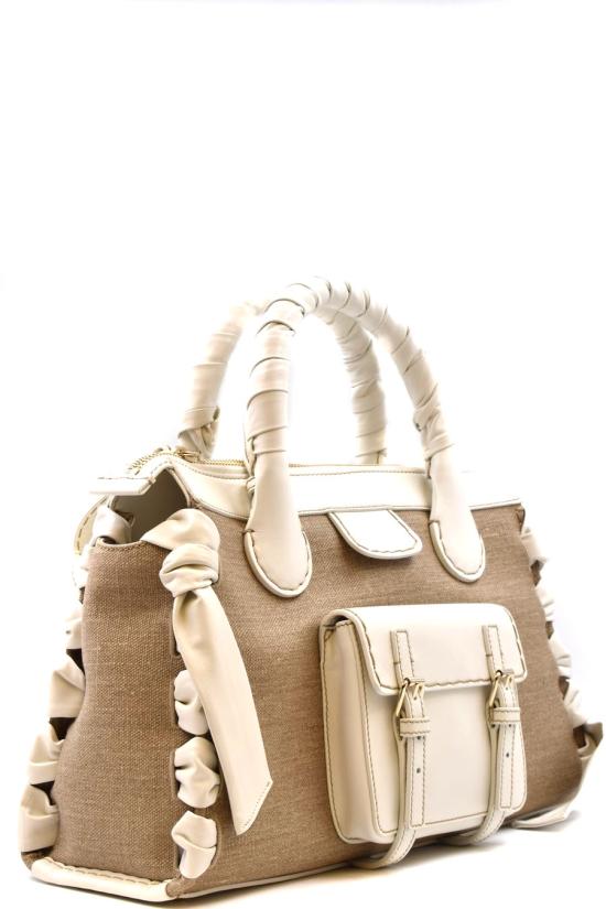  Chlo� 토트백 CHC22US450G81101 White - CHLOE