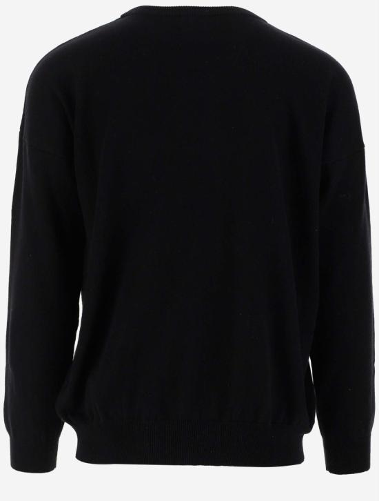  마르셀로 불론 스웨터 CMHE033F22KNI00221025 Black - MARCELO BURLON