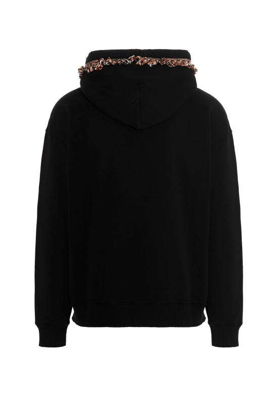  마르셀로 불론 후드 티셔츠 CMBB106F22FLE006 120 Black - MARCELO BURLON