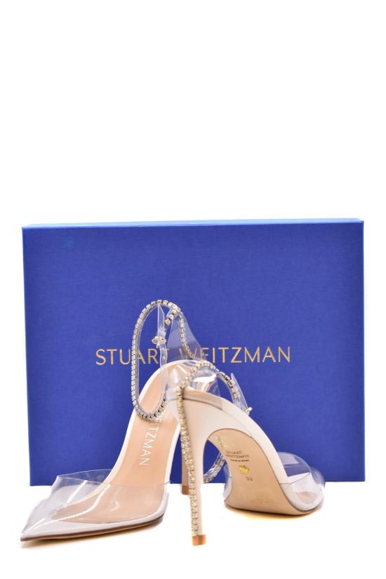  스튜어트 와이츠먼 샌들 SC002 GLAM 100 PVRUKM White - STUART WEITZMAN