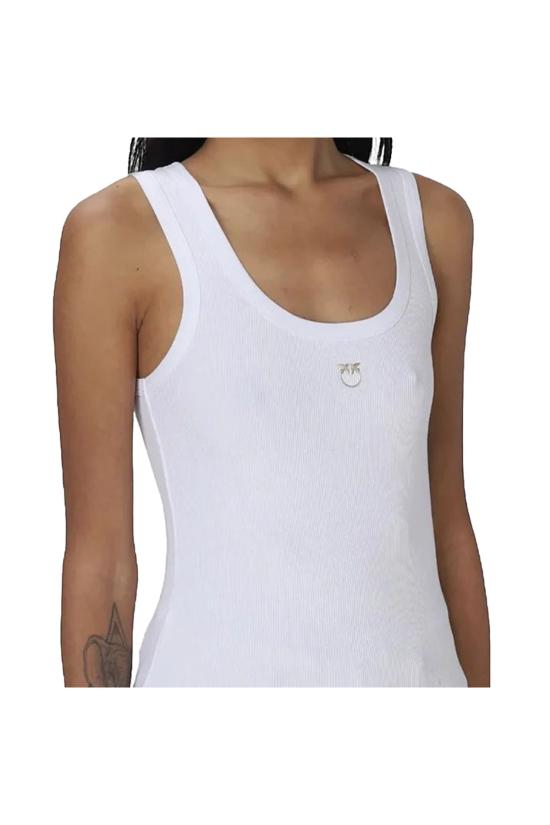  핑코 민소매 티셔츠 CALCOLATOREZ04 White - PINKO