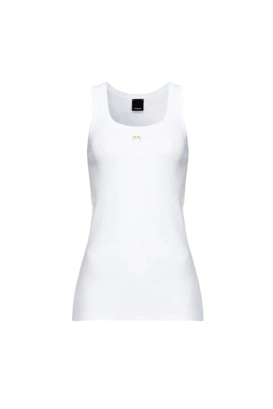  핑코 민소매 티셔츠 CALCOLATOREZ04 White