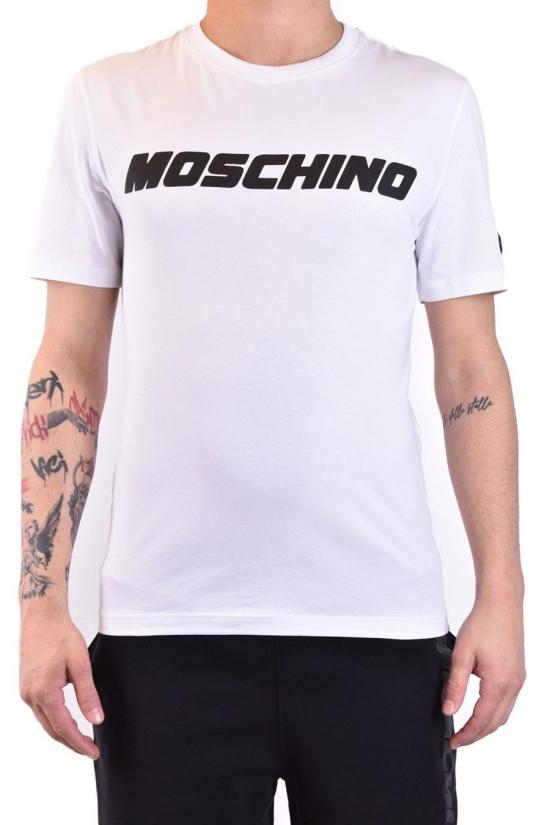  모스키노 반팔 티셔츠 A0729 02391001 White - MOSCHINO