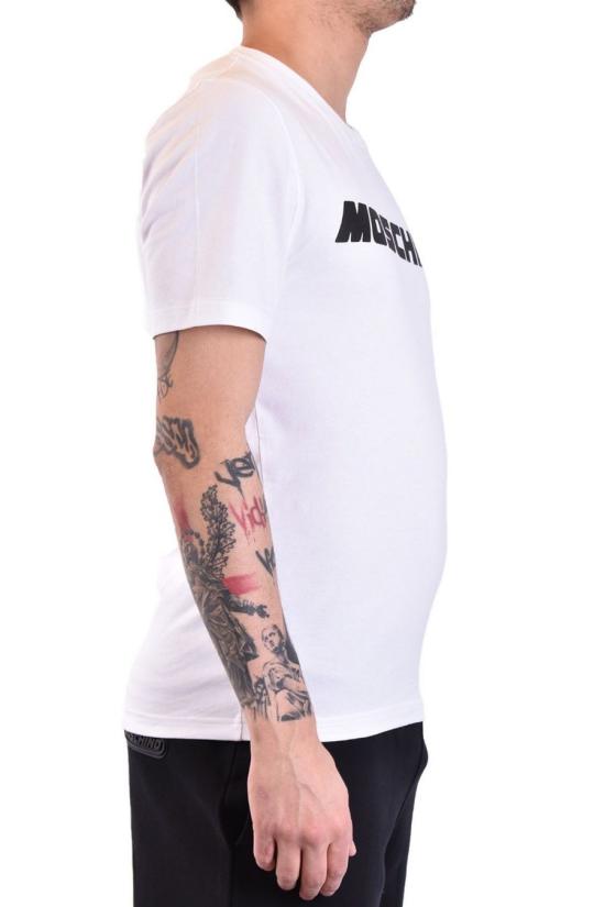 모스키노 반팔 티셔츠 A0729 02391001 White - MOSCHINO