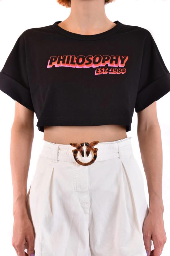  필로소피 반팔 티셔츠 A0706 744555 Black