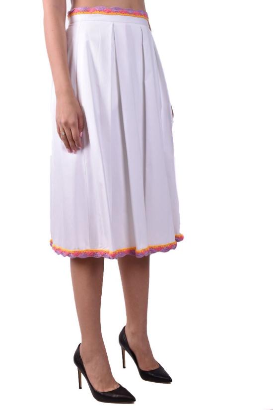  모스키노 롱 스커트 A0123 05291001 White - MOSCHINO
