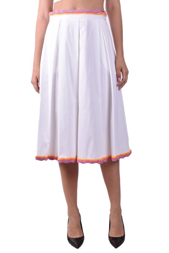  모스키노 롱 스커트 A0123 05291001 White - MOSCHINO