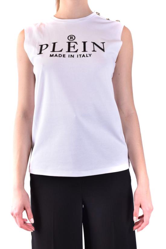  필립 플레인 민소매 티셔츠 SACC WTK2346 PJO00201 White - PHILIPP PLEIN