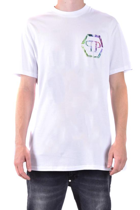  필립 플레인 반팔 티셔츠 FACC MTK6275 PJY002N01 White - PHILIPP PLEIN