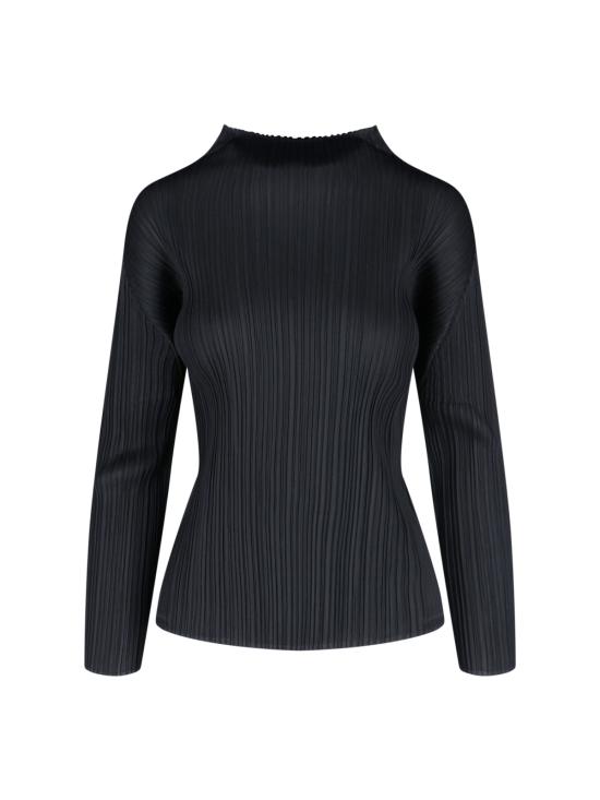 25SS 플리츠플리즈 긴팔 티셔츠 PP56JK104 15 Black