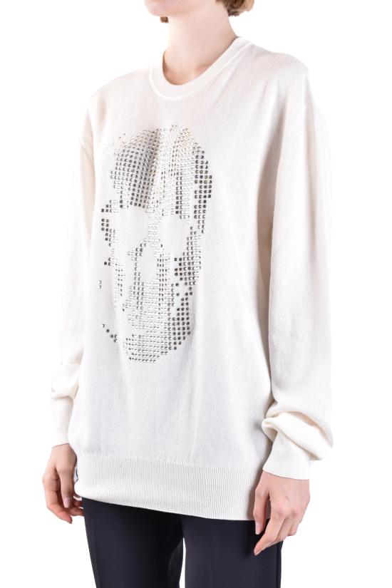  필립 플레인 스웨터 AACC WKKO0580 PTE003N01 White - PHILIPP PLEIN