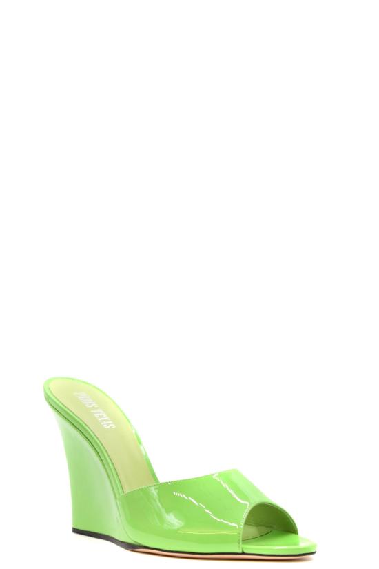  파리텍사스 뮬/슬리퍼 PX809 XVN01 Green - PARIS TEXAS