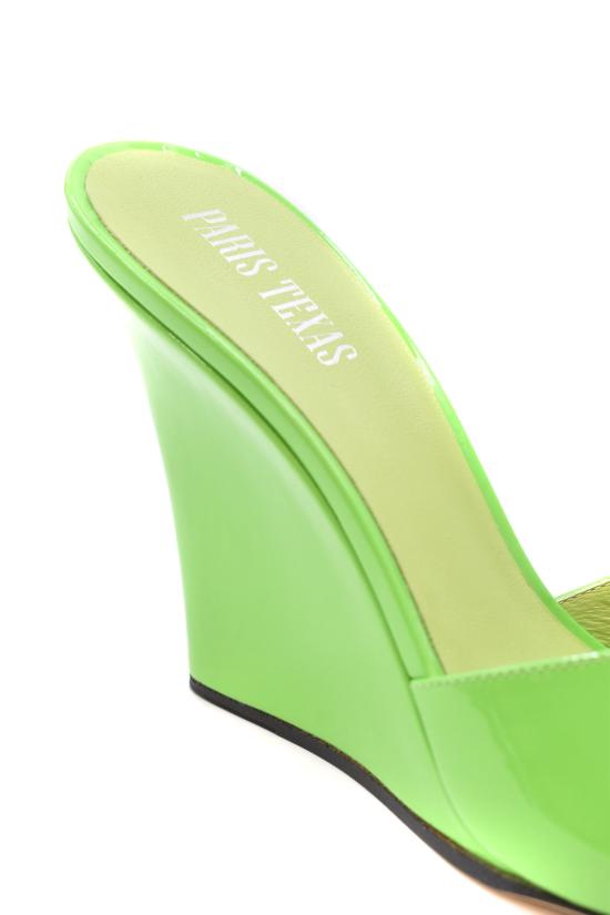  파리텍사스 뮬/슬리퍼 PX809 XVN01 Green - PARIS TEXAS