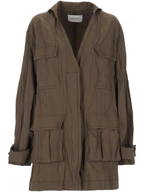 25SS 살바토레 페라가모 숏 스커트 13G998782567 CONCRETE