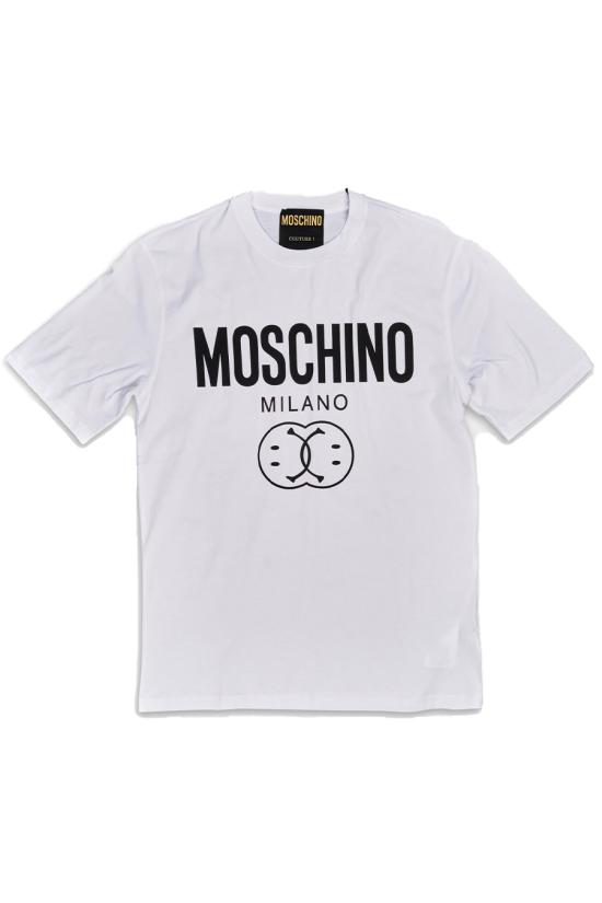  모스키노 반팔 티셔츠 J0725 20411001 White