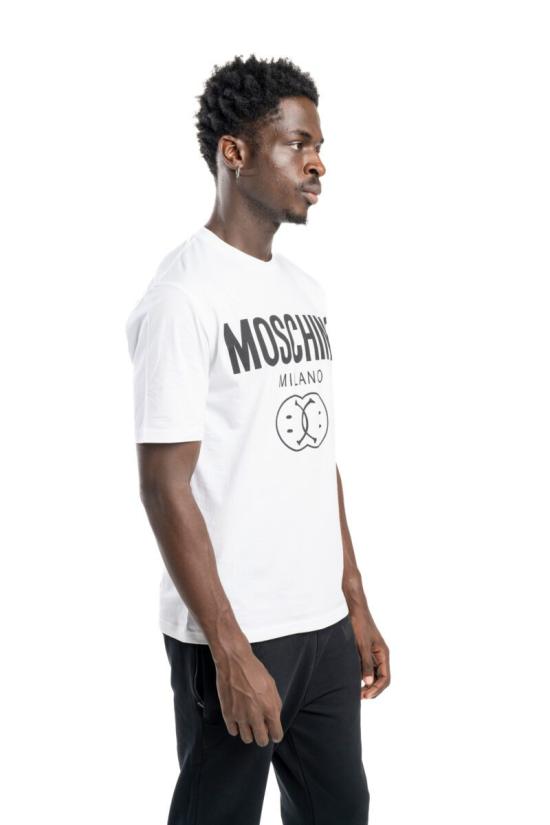  모스키노 반팔 티셔츠 J0725 20411001 White - MOSCHINO