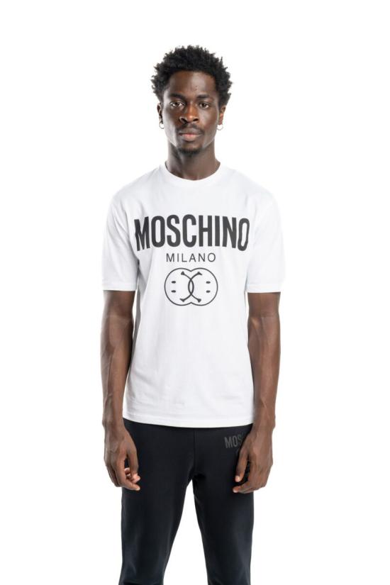  모스키노 반팔 티셔츠 J0725 20411001 White - MOSCHINO