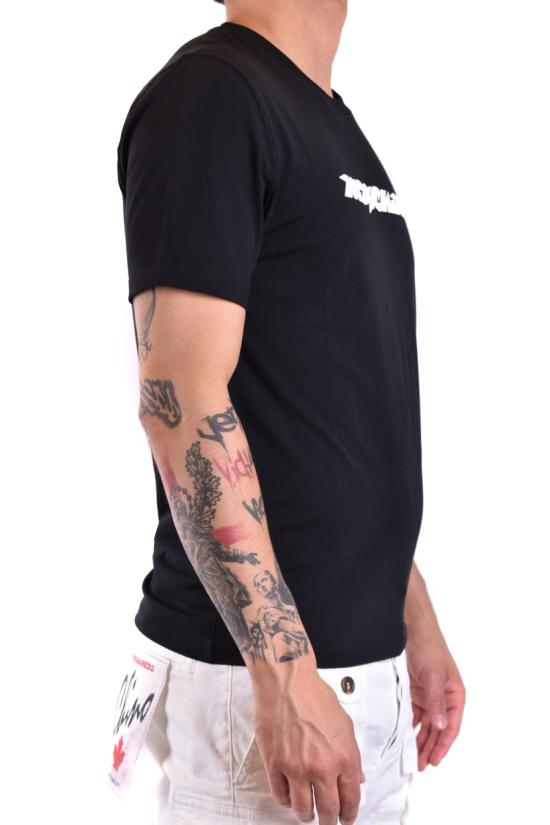  모스키노 반팔 티셔츠 A0718 20391555 Black - MOSCHINO