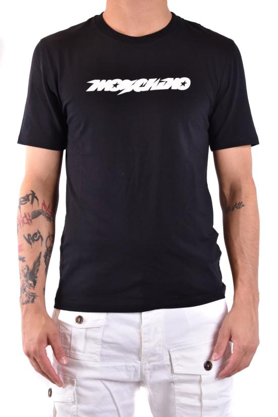  모스키노 반팔 티셔츠 A0718 20391555 Black - MOSCHINO