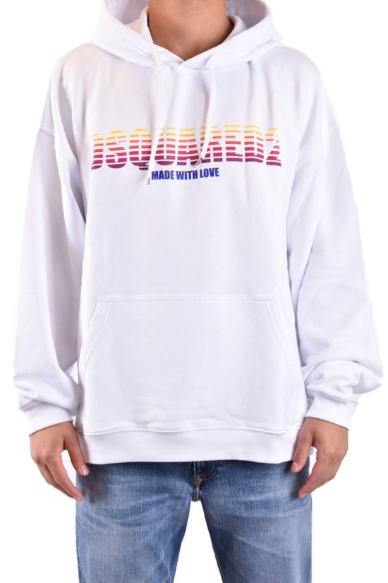  디스퀘어드2 후드 티셔츠 S71GU0655 S25551100 White - DSQUARED2
