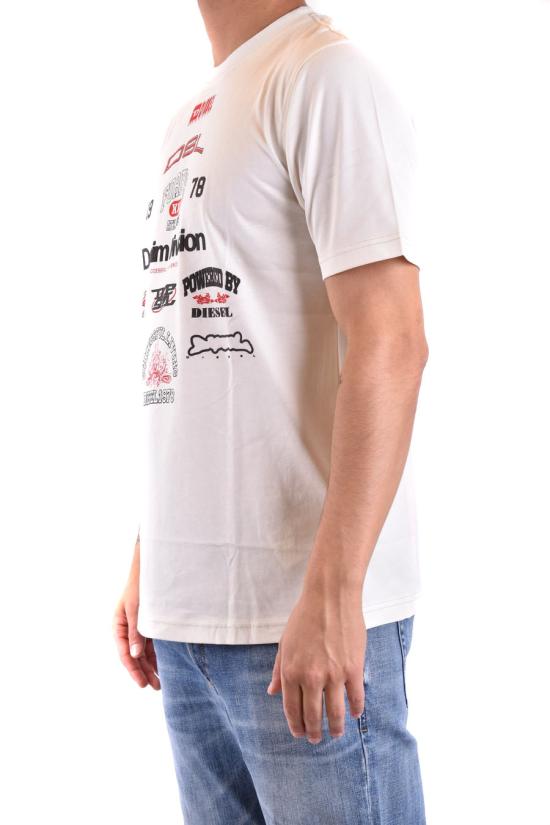  디젤 반팔 티셔츠 A13284 0QIAM141 White - DIESEL