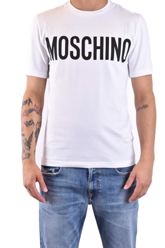  모스키노 반팔 티셔츠 A0702 20391001 White - MOSCHINO