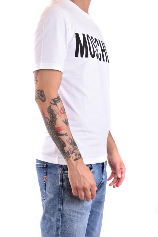  모스키노 반팔 티셔츠 A0702 20391001 White - MOSCHINO