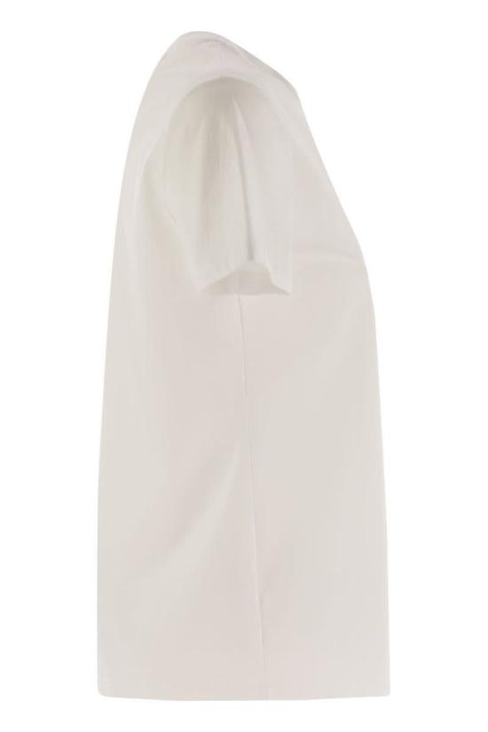 25SS 막스마라 스튜디오 반팔 티셔츠 2516941014600 014 WHITE - MAX MARA STUDIO