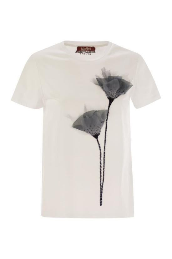 25SS 막스마라 스튜디오 반팔 티셔츠 2516941014600 014 WHITE